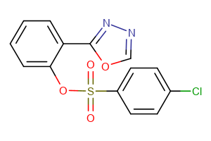 2-(1,3,4-oxadiazol-2-yl)phenyl 4-chlorobenzene-1-sulfonate