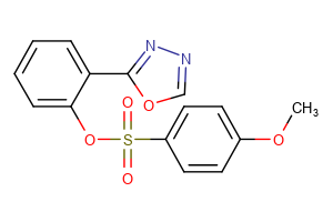 2-(1,3,4-oxadiazol-2-yl)phenyl 4-methoxybenzene-1-sulfonate