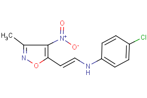 N-(4-chlorophenyl)-N-[2-(3-methyl-4-nitro-5-isoxazolyl)vinyl]amine