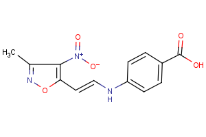 4-{[2-(3-methyl-4-nitro-5-isoxazolyl)vinyl]amino}benzenecarboxylic acid