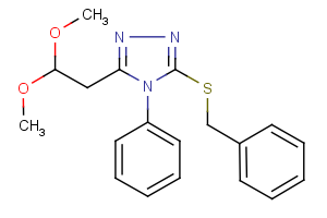 3-(benzylsulfanyl)-5-(2,2-dimethoxyethyl)-4-phenyl-4H-1,2,4-triazole