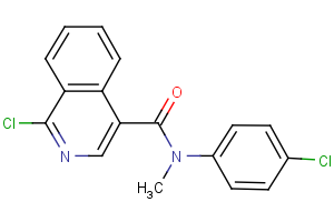 1-chloro-N-(4-chlorophenyl)-N-methyl-4-isoquinolinecarboxamide