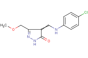 4-[(4-chloroanilino)methylene]-5-(methoxymethyl)-2,4-dihydro-3H-pyrazol-3-one