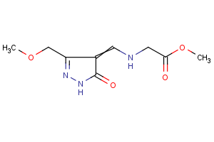 methyl 2-({[3-(methoxymethyl)-5-oxo-1,5-dihydro-4H-pyrazol-4-yliden]methyl}amino)acetate