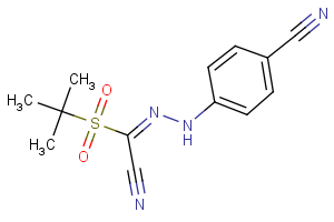 4-{2-[(tert-butylsulfonyl)(cyano)methylene]hydrazino}benzenecarbonitrile