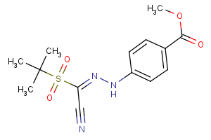 methyl 4-{2-[(tert-butylsulfonyl)(cyano)methylene]hydrazino}benzenecarboxylate