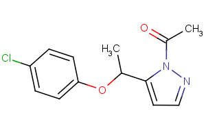 1-{5-[1-(4-chlorophenoxy)ethyl]-1H-pyrazol-1-yl}-1-ethanone