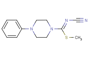 methyl N-cyano-4-phenyltetrahydro-1(2H)-pyrazinecarbimidothioate