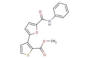 methyl 3-[5-(anilinocarbonyl)-2-furyl]-2-thiophenecarboxylate