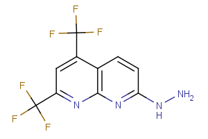 7-hydrazino-2,4-bis(trifluoromethyl)[1,8]naphthyridine
