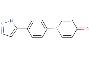 1-[4-(1H-pyrazol-5-yl)phenyl]-4(1H)-pyridinone