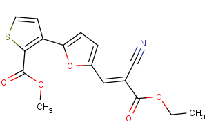 methyl 3-[5-(2-cyano-3-ethoxy-3-oxo-1-propenyl)-2-furyl]-2-thiophenecarboxylate