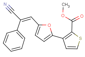methyl 3-[5-(2-cyano-2-phenylvinyl)-2-furyl]-2-thiophenecarboxylate