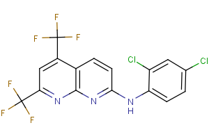 N-(2,4-dichlorophenyl)-5,7-bis(trifluoromethyl)[1,8]naphthyridin-2-amine
