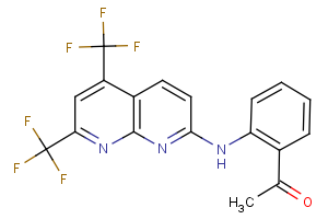 1-(2-{[5,7-bis(trifluoromethyl)[1,8]naphthyridin-2-yl]amino}phenyl)-1-ethanone