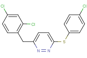 4-chlorophenyl 6-(2,4-dichlorobenzyl)-3-pyridazinyl sulfide