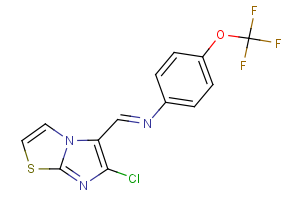 N-[(6-chloroimidazo[2,1-b][1,3]thiazol-5-yl)methylene]-4-(trifluoromethoxy)aniline