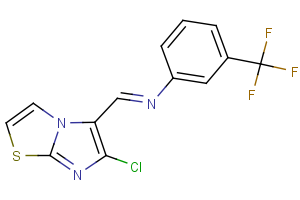 N-[(6-chloroimidazo[2,1-b][1,3]thiazol-5-yl)methylene]-3-(trifluoromethyl)aniline