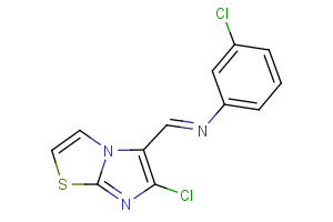 3-chloro-N-[(6-chloroimidazo[2,1-b][1,3]thiazol-5-yl)methylene]aniline