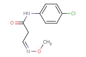 N-(4-chlorophenyl)-3-(methoxyimino)propanamide