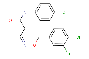 N-(4-chlorophenyl)-3-{[(3,4-dichlorobenzyl)oxy]imino}propanamide