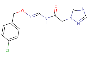 N-({[(4-chlorobenzyl)oxy]imino}methyl)-2-(1H-1,2,4-triazol-1-yl)acetamide