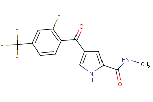 4-[2-fluoro-4-(trifluoromethyl)benzoyl]-N-methyl-1H-pyrrole-2-carboxamide