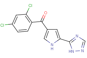(2,4-dichlorophenyl)[5-(1H-1,2,4-triazol-5-yl)-1H-pyrrol-3-yl]methanone