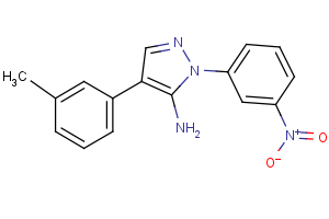 4-(3-methylphenyl)-1-(3-nitrophenyl)-1H-pyrazol-5-amine