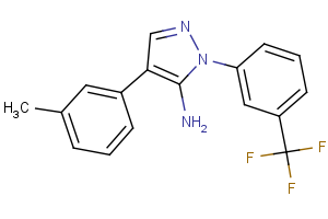 4-(3-methylphenyl)-1-[3-(trifluoromethyl)phenyl]-1H-pyrazol-5-amine