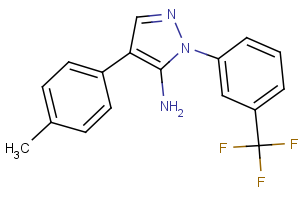 4-(4-methylphenyl)-1-[3-(trifluoromethyl)phenyl]-1H-pyrazol-5-amine