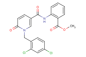 methyl 2-({[1-(2,4-dichlorobenzyl)-6-oxo-1,6-dihydro-3-pyridinyl]carbonyl}amino)benzenecarboxylate
