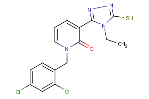 1-(2,4-dichlorobenzyl)-3-(4-ethyl-5-sulfanyl-4H-1,2,4-triazol-3-yl)-2(1H)-pyridinone