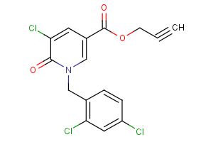 2-propynyl 5-chloro-1-(2,4-dichlorobenzyl)-6-oxo-1,6-dihydro-3-pyridinecarboxylate