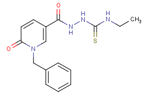 2-[(1-benzyl-6-oxo-1,6-dihydro-3-pyridinyl)carbonyl]-N-ethyl-1-hydrazinecarbothioamide
