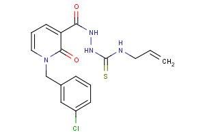 N-allyl-2-{[1-(3-chlorobenzyl)-2-oxo-1,2-dihydro-3-pyridinyl]carbonyl}-1-hydrazinecarbothioamide