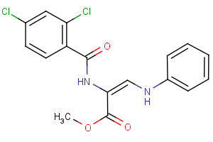 methyl 3-anilino-2-[(2,4-dichlorobenzoyl)amino]acrylate
