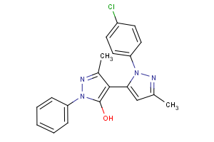 1-Phenyl-1′-(4-chlorophenyl)-3,3′-dimethyl-5-hydroxy[4,5′]-bipyrazol
