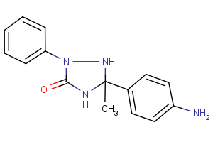 5-(4-Aminophenyl)-5-methyl-2-phenyl-1,2,4- triazolan-3-one