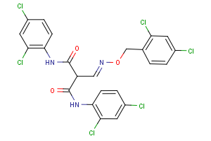 2-({[(2,4-dichlorobenzyl)oxy]imino}methyl)-N~1~,N~3~-bis(2,4-dichlorophenyl)malonamide