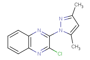 2-chloro-3-(3,5-dimethyl-1H-pyrazol-1-yl)quinoxaline