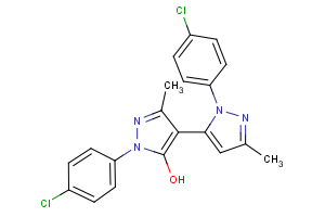 1,1′-(4-Chlorophenyl)-3,3′-dimethyl-5-hydroxy[4,5′]-bipyrazol