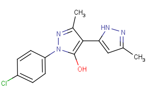 1-(4-Chlorophenyl)-1′-H-3,3′-dimethyl-5-hydroxy[4,5′]-bipyrazol