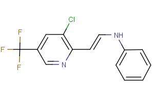 N-{2-[3-chloro-5-(trifluoromethyl)-2-pyridinyl]vinyl}aniline