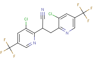 2,3-bis[3-chloro-5-(trifluoromethyl)-2-pyridinyl]propanenitrile