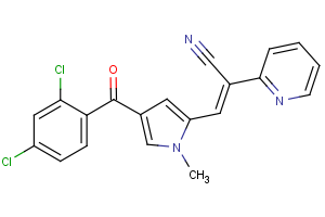 3-[4-(2,4-dichlorobenzoyl)-1-methyl-1H-pyrrol-2-yl]-2-(2-pyridinyl)acrylonitrile