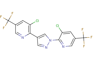 3-chloro-2-{4-[3-chloro-5-(trifluoromethyl)-2-pyridinyl]-1H-pyrazol-1-yl}-5-(trifluoromethyl)pyridine