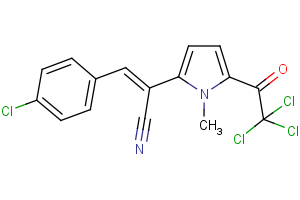 3-(4-chlorophenyl)-2-[1-methyl-5-(2,2,2-trichloroacetyl)-1H-pyrrol-2-yl]acrylonitrile