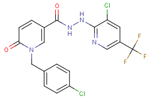 1-(4-chlorobenzyl)-N’-[3-chloro-5-(trifluoromethyl)-2-pyridinyl]-6-oxo-1,6-dihydro-3-pyridinecarbohydrazide