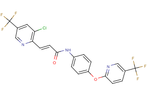 3-[3-chloro-5-(trifluoromethyl)-2-pyridinyl]-N-(4-{[5-(trifluoromethyl)-2-pyridinyl]oxy}phenyl)acrylamide